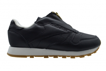 Reebok CL LTHR Zip W black/chalk/sleek met