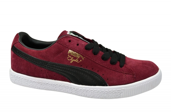 Puma Clyde Script team burgundy/black