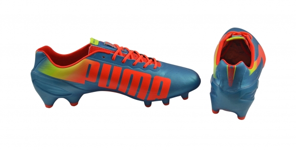 Puma evoSPEED 1.2 FG blue-peach-yellow