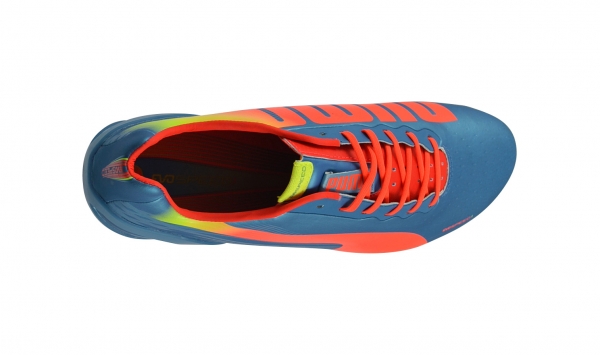 Puma evoSPEED 1.2 FG blue-peach-yellow